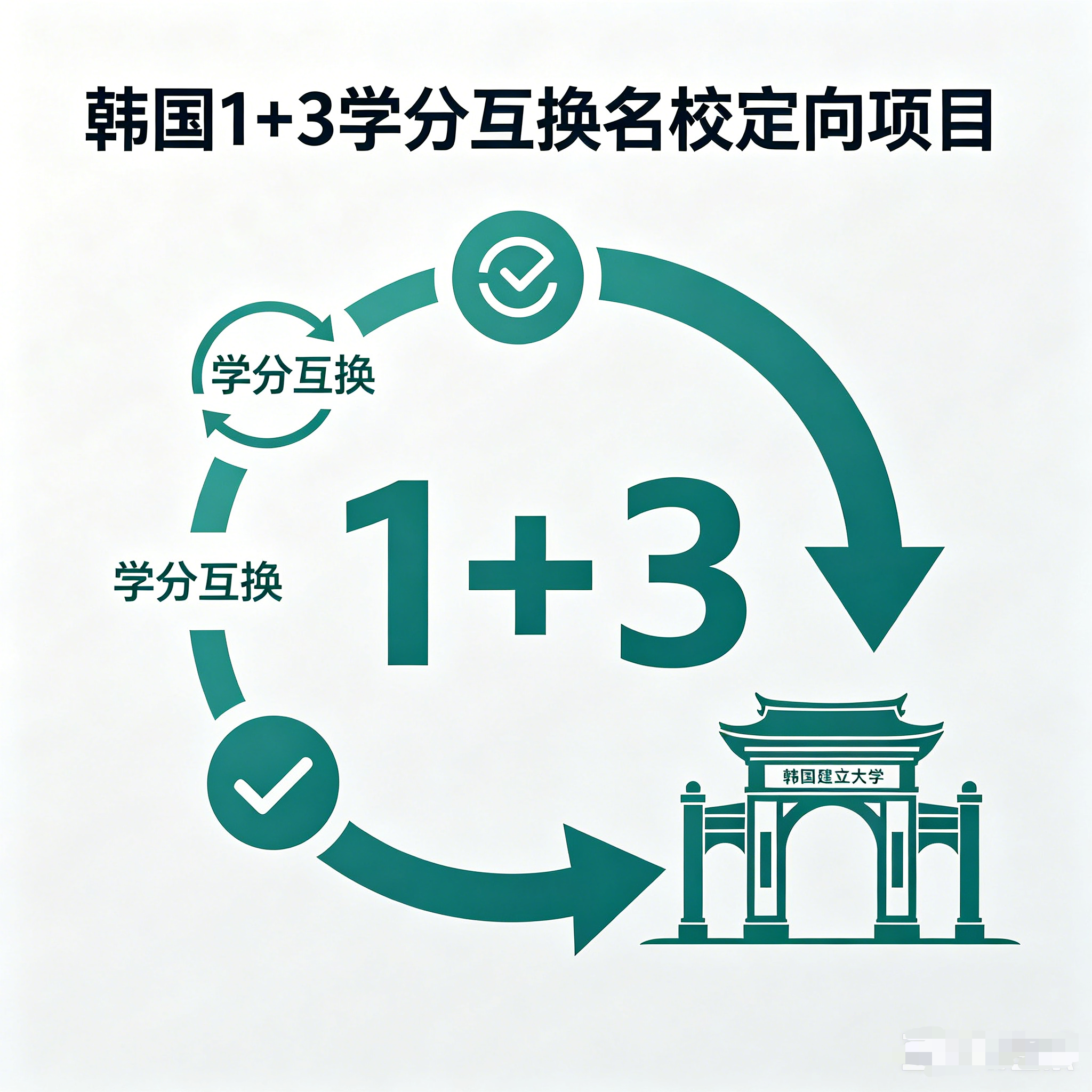 和田韩国留学1+3学分互换项目（名校定向）